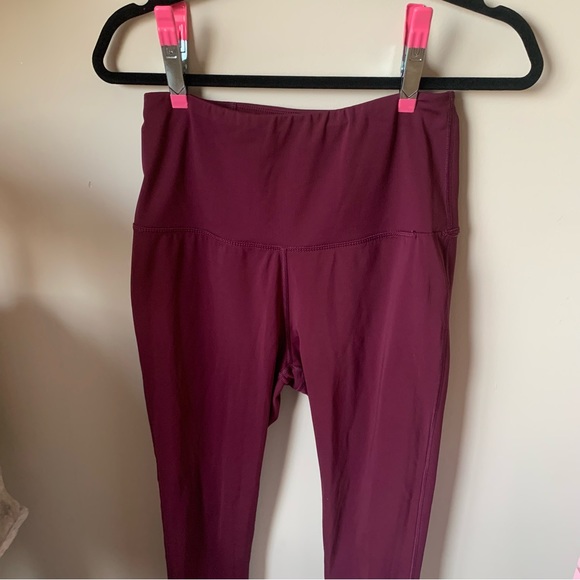 Jed North BRAND NEW Leggings size LARGE Maroon HIGH WAISTED - Picture 5 of 8